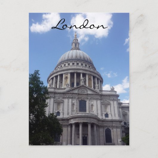 st pauls kathedraal dome briefkaart (Voorkant)