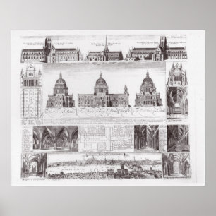 St. Paul's kathedraal Poster