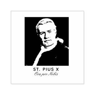 St. Paus Pius X katholieke religie Rubberstempel