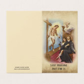 St. Peregrine Patron Cancer Patients Cartes sainte (Extérieur déplié)