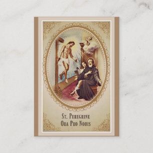 St. Peregrine Patron Saint of Cancer Jesus Prayer Visitekaartje