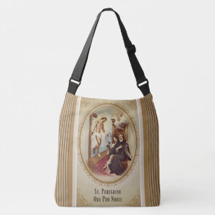 St. Peregrine Patron Saint of Cancer Patiënten Crossbody Tas