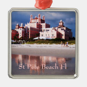 St Pete Beach Castle Metalen Ornament