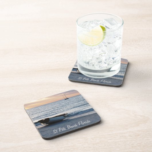 St Pete Beach FL Cork Dessous de verre (Côté Droit)