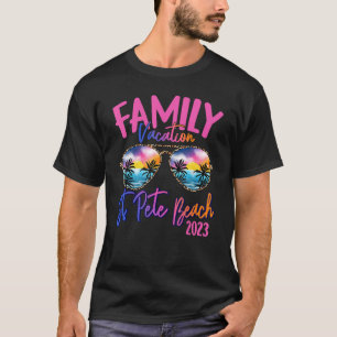 St Pete Beach Florida 2023 Zonnebrillen Theme Fami T-shirt