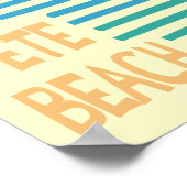 St. Pete Beach Florida geometrische zonsondergang Poster (Hoek)