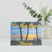 "ST. PETE BEACH FLORIDA PALMS " BRIEFKAART (Staand voorkant)