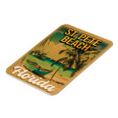 St. Pete Beach Florida Souvenir Palm Trees Magneet (Linkerzijde)