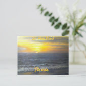 "ST. PETE BEACH FLORIDA SUNSET BRIEFKAART" BRIEFKAART (Staand voorkant)
