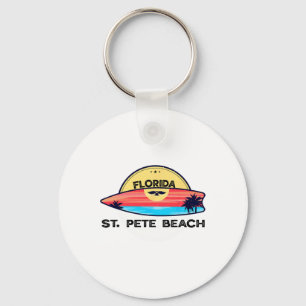 St Pete Beach Florida Surfplank Strand Surfen Sleutelhanger