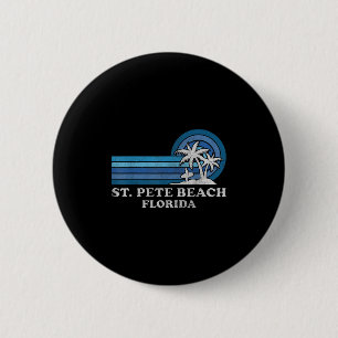 St. Pete Beach Florida Vintage Familie Zomer Vakan Ronde Button 5,7 Cm