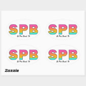 St Pete Beach ovale sticker (Vel)