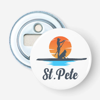 St Pete Button Bottle Opener