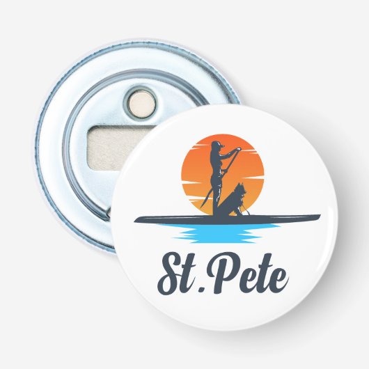 St Pete Button Bottle Opener (Voorkant)