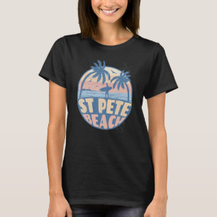 St Pete Florida Strand Surfen Zomer Vakantie Vinta T-shirt