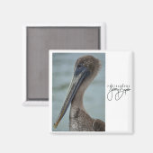 St. Pete Pelican 2x2 magneet (Voorkant / Achterkant)