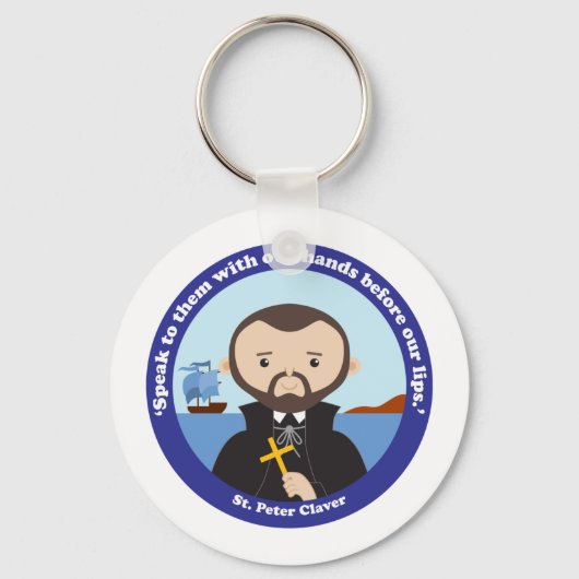 St. Peter Claver Sleutelhanger (Voorkant)