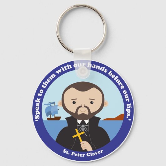 St. Peter Claver Sleutelhanger (Voorkant)