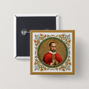 St. Peter Faber (BK 051) Square Vierkante Button 5,1 Cm
