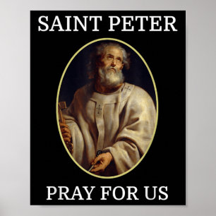 St. Peter Katholieke Paus Saint T-shirt Papal Chri Poster