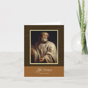 St. Peter Keys aan het Koninkrijk, bidt voor ons Kaart
