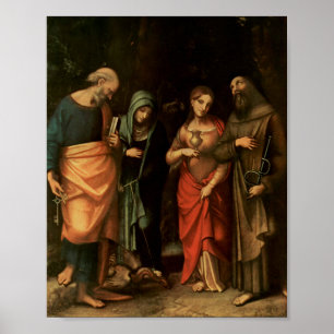 St. Peter Martha Mary Magdalene Correggio Poster