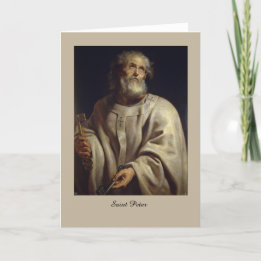 St Peter par Peter Paul Rubens, carte de voeux