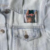 St. Peter Vierkante Button 5,1 Cm (In situ)