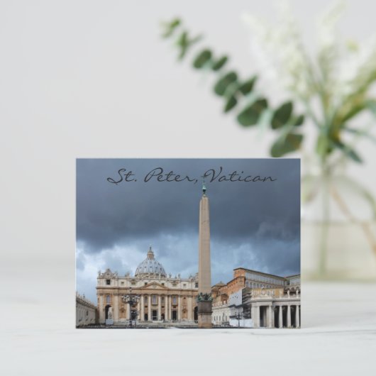 St. Peter's Basicila, Heilige stad Vaticaan Briefkaart (Staand voorkant)