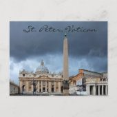 St. Peter's Basicila, Heilige stad Vaticaan Briefkaart (Voorkant)