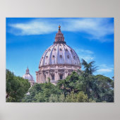 St. Peter's Basilica, Poster van Rome Italië (Voorkant)