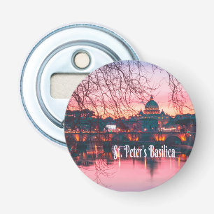 St. Peter's Basilica, Rome, Italië Button Flesopener
