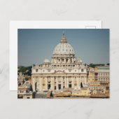 St. Peter's Basilica, Vaticaanstad, Italië Briefkaart (Voorkant / Achterkant)