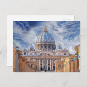 St. Peter's Basilica, Vaticaanstad, Rome Briefkaart (Voorkant / Achterkant)