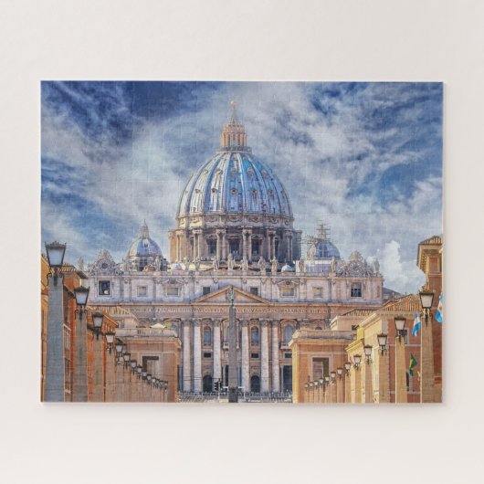 St. Peter's Basilica, Vaticaanstad, Rome Legpuzzel (Horizontaal)