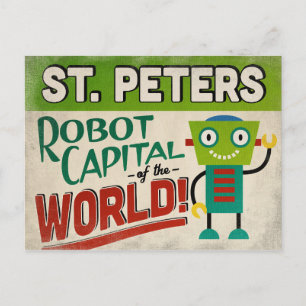 St. Peters Missouri Robot - Funny Briefkaart