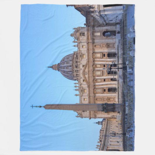 St. Peter's Square in Vaticaanstad - Rome, Italië Fleece Deken (Voorkant)