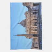 St. Peter's Square in Vaticaanstad - Rome, Italië Theedoek (Verticaal)