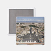 St Peters Square, Rome Magneet (Voorkant / Achterkant)