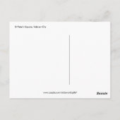 St. Peter's Square, Vaticaanstad Briefkaart (Achterkant)