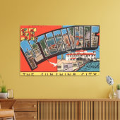 St. Petersburg, Florida - Grote letterscènes 4 Canvas Afdruk (Insitu (Woonkamer))