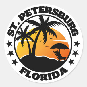 St. Petersburg, Florida Ronde Sticker