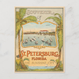 St Petersburg Florida The Sunshine City vintage Briefkaart