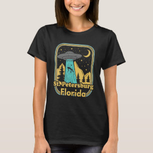 St Petersburg Florida Ufo Alien Hunter 80s Staat P T-shirt