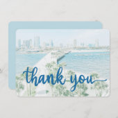 St. Petersburg Pier Dank u kaarten (Voorkant / Achterkant)