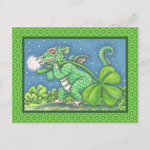 ST. PETITE CARTE POSTALE D'IMAGINAIRE DE DRAGON IR