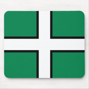 St. Petroc vlag/vlag van Devon Muismat