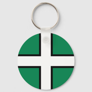 St. Petroc-vlag/vlag van Devon-Sleutelhanger Sleutelhanger