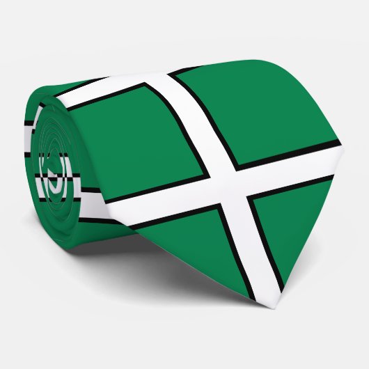 St. Petroc's vlag/vlag van Devon Stropdas (Opgerold)