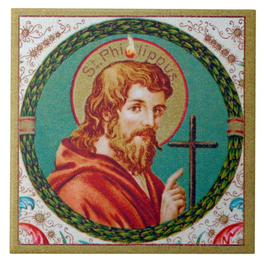 St. Philip de Apostle (JMAS 10) Tegeltje (Voorkant)